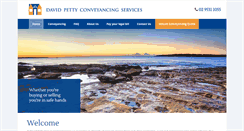 Desktop Screenshot of davidpettyconveyancing.com.au